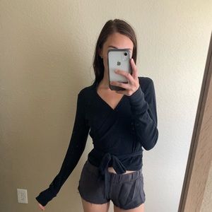 Gymshark Wrap Long Sleeve Top